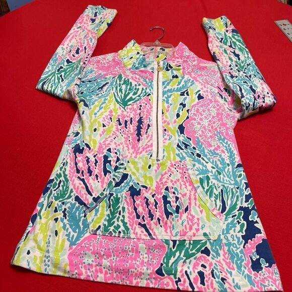 Lilly Pulitzer Let’s Cha Cha Popover Sweatshirt Size Small - Picture 3 of 9